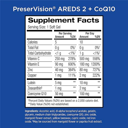 PreserVision AREDS 2 Vitaminas oculares con CoQ10